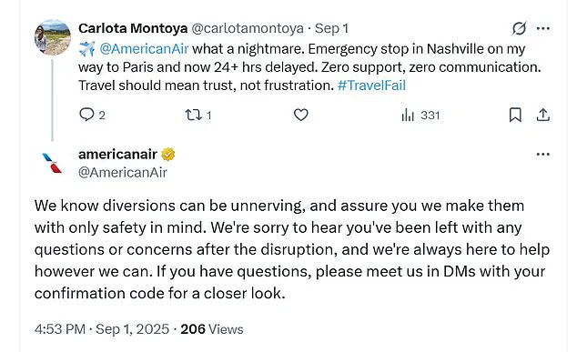 Passengers Stranded for 24 Hours After American Airlines Diverts Flight Over Fuel Leak Concerns