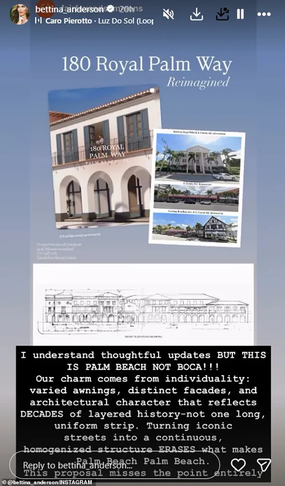 Palm Beach Socialites Clash Over Development Plans, With Bettina Anderson Leading Opposition to Historic Site Transformations