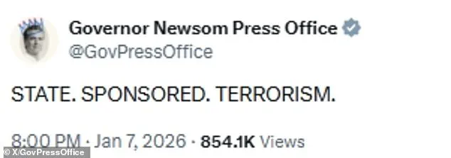 California Governor Gavin Newsom Reverses Stance on ICE Amid Controversy Over Death of Renee Good