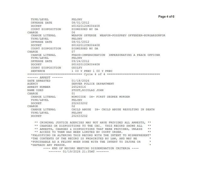 Denver Man Charged in Murder of Two-Year-Old, Faces Life Without Parole