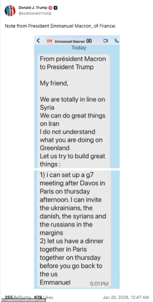 Trump's 'Nobody Wants Him' Jibe at Macron Sparks Diplomatic Tensions as 'Board of Peace' Invite Rejected