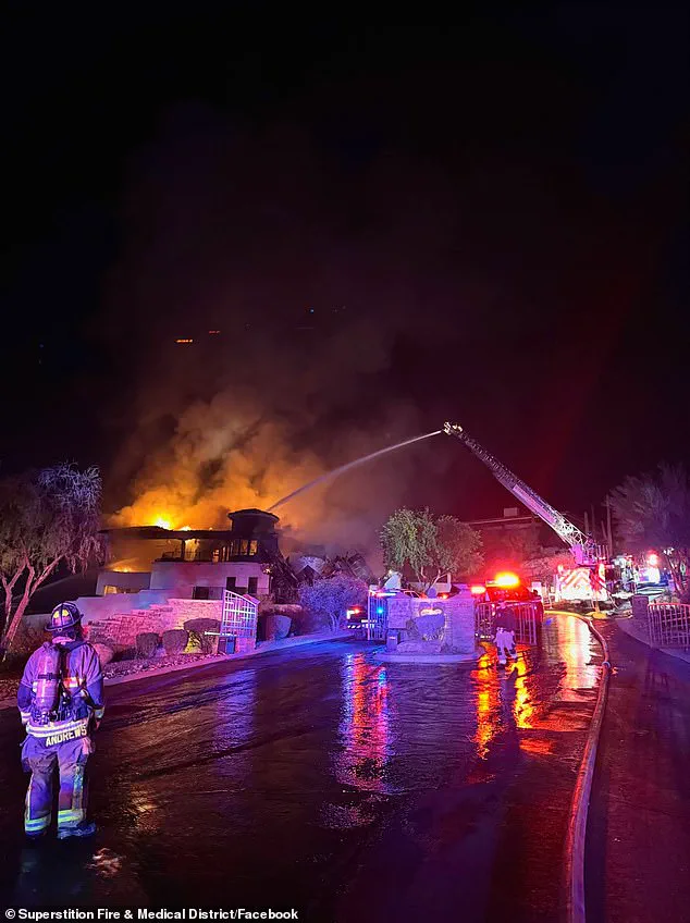 Once-Majestic Arizona Mansion Reduced to Smoldering Ruin in Devastating Fire