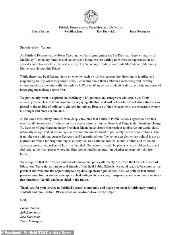 Canceled School Visit Ignites Political and Cultural Debate Over Education Policies