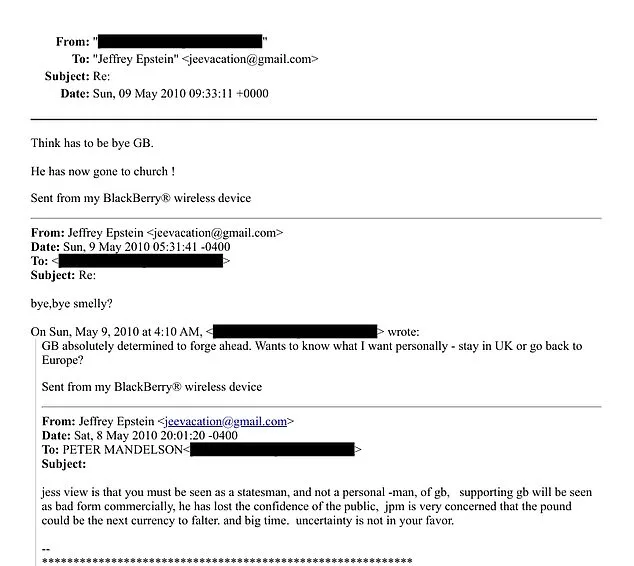 Democrats Push Mandelson to Testify Over Epstein Ties, DOJ Files Reveal Potential Role as UK Business Secretary