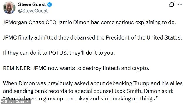 JPMorgan Faces $5 Billion Lawsuit Over Trump Account Closure Amid Political Motivation Claims