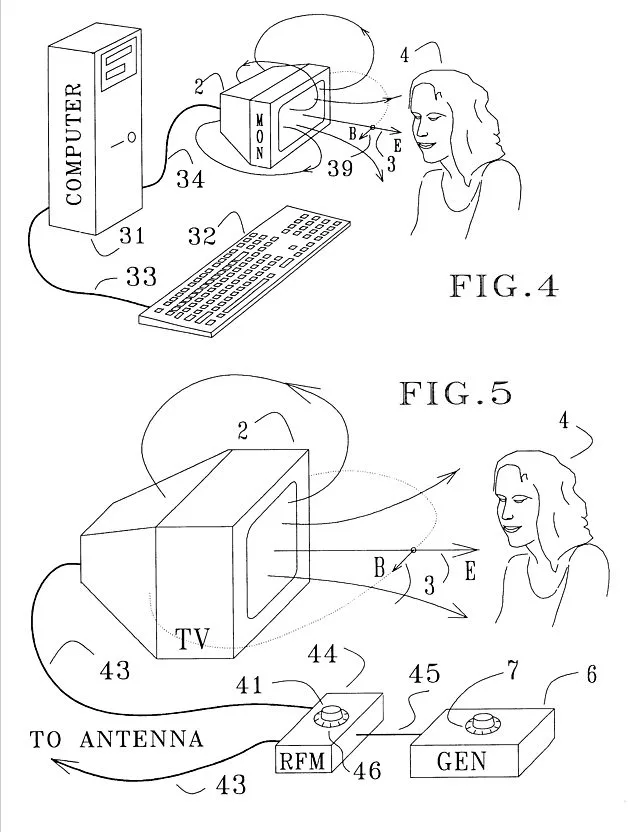 2001 Patent Claims TV and Computer EMFs Can Influence Human Physiology