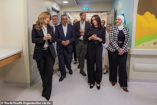 Duke and Duchess of Sussex Connect with Cancer Patients as They Highlight Refugee Crisis in Jordan