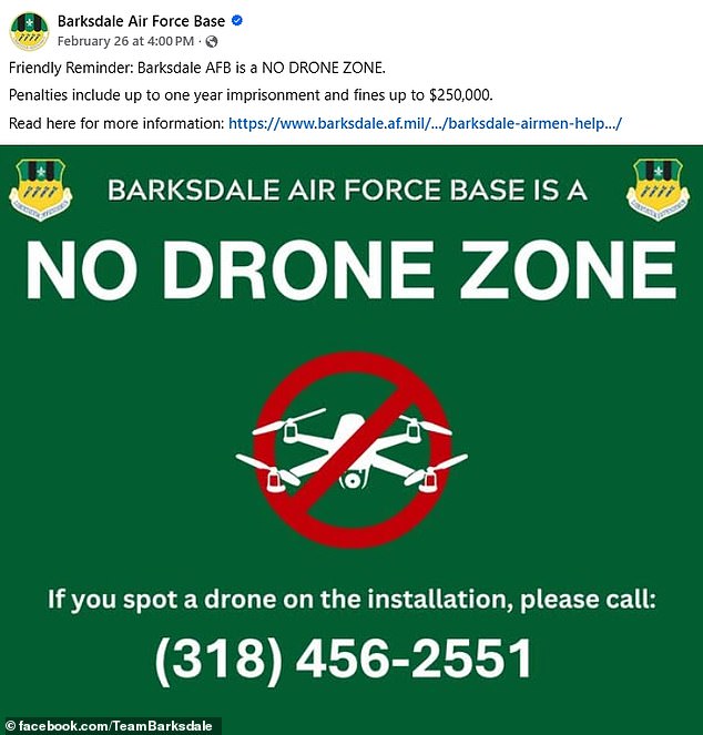 Mysterious Drone Triggers Terror Alert at Strategic Barksdale Air Force Base, Home to Nuclear Bombers