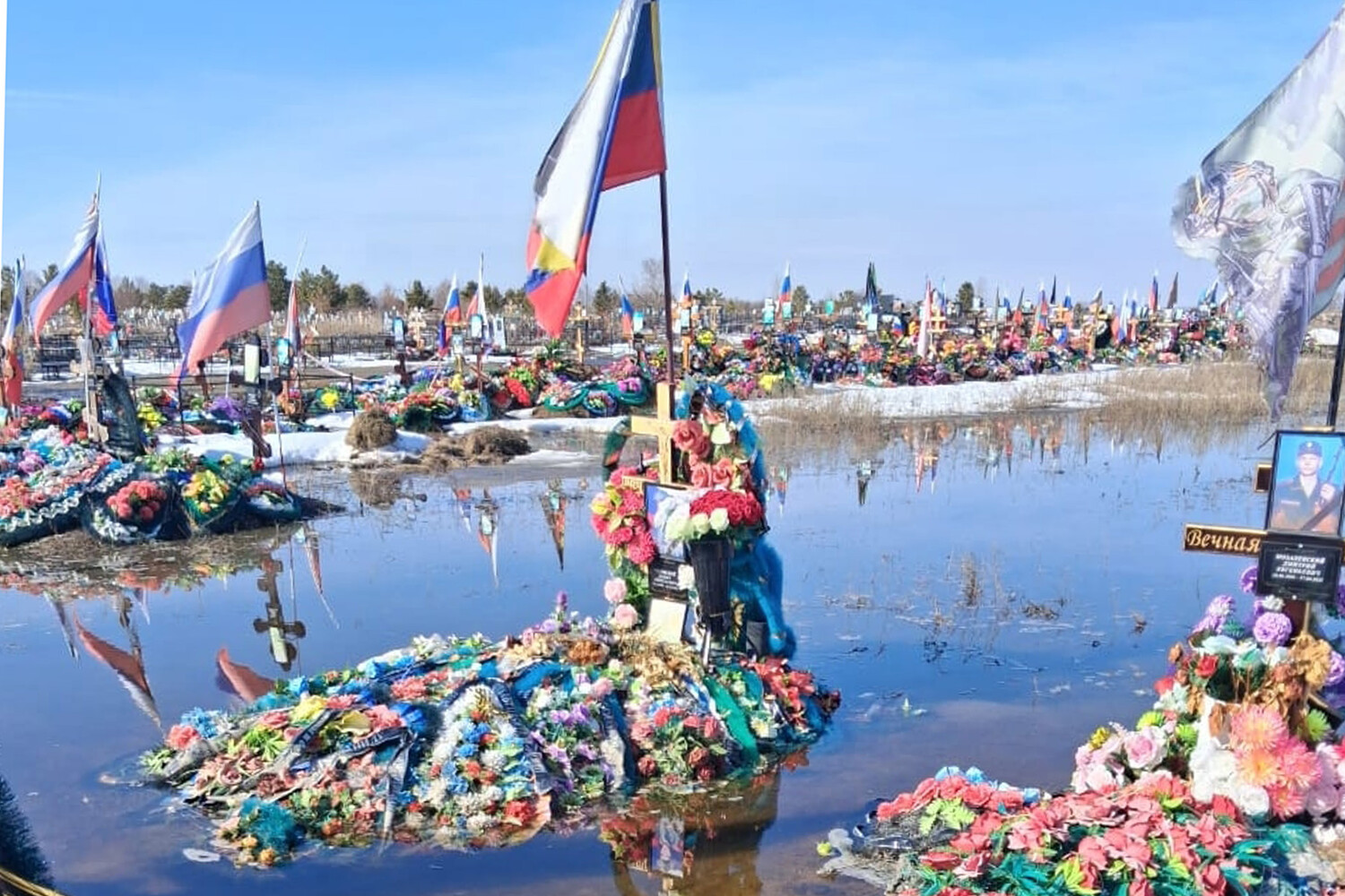 Floodwaters Submerge SMO Soldiers' Cemetery in Troitsk, Sparking Outrage Over Neglect