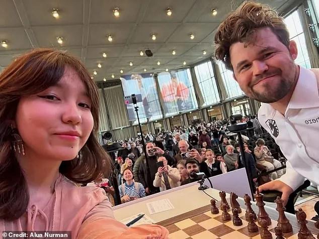 Teenage Chess Prodigy Alua Nurman Thanks Magnus Carlsen Despite Controversial Reporting at Grenke Festival