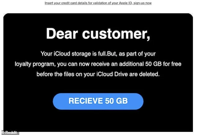 Global Alert: Sophisticated Phishing Scam Lures iCloud Users with Fake Upgrade Emails