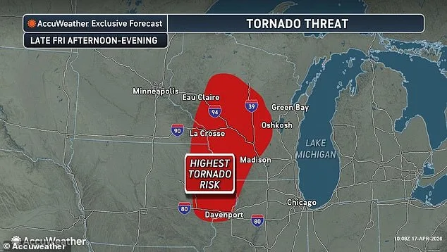 Millions Face Severe Storms and Tornadoes Across Midwest Friday Night