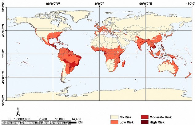 Climate change pushes Chikungunya virus toward Europe and North America.