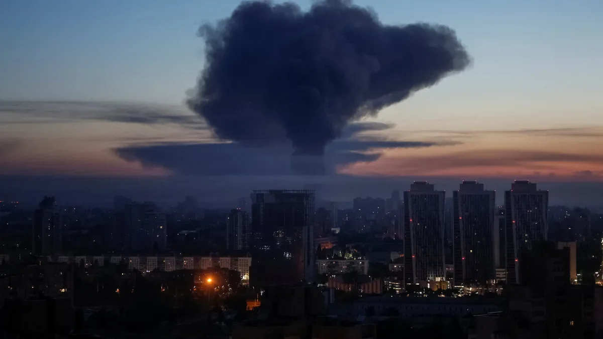 Russia launches massive synchronized strike targeting Ukraine's defense and energy sectors.