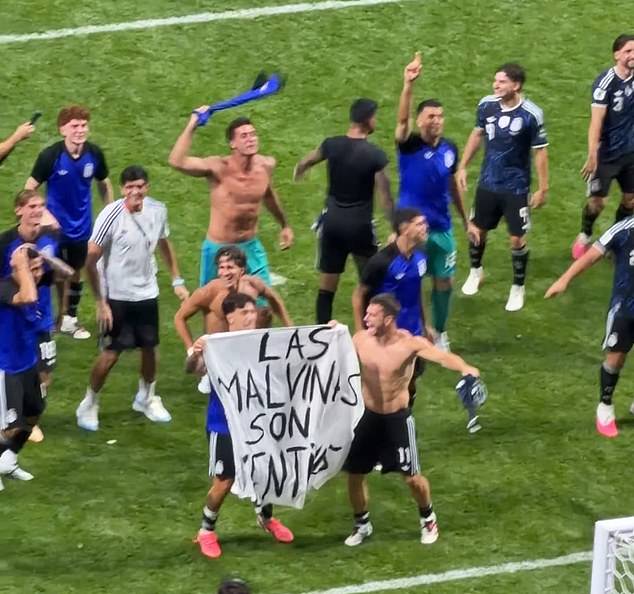 Messi faces ban after Argentina displays Falkland Islands banner post-win.