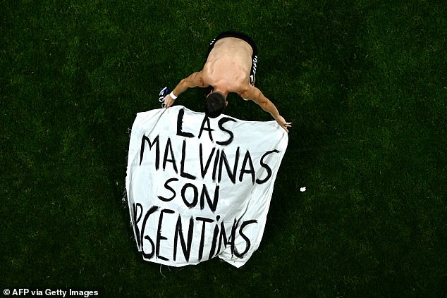 Messi faces ban after Argentina displays Falkland Islands banner post-win.