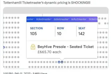 Beyoncé Fans Frustrated by Ticketmaster Glitch