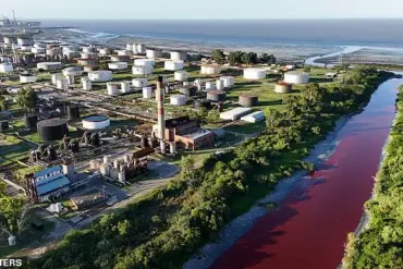 Blood-Red River Sparks Panic in Argentina