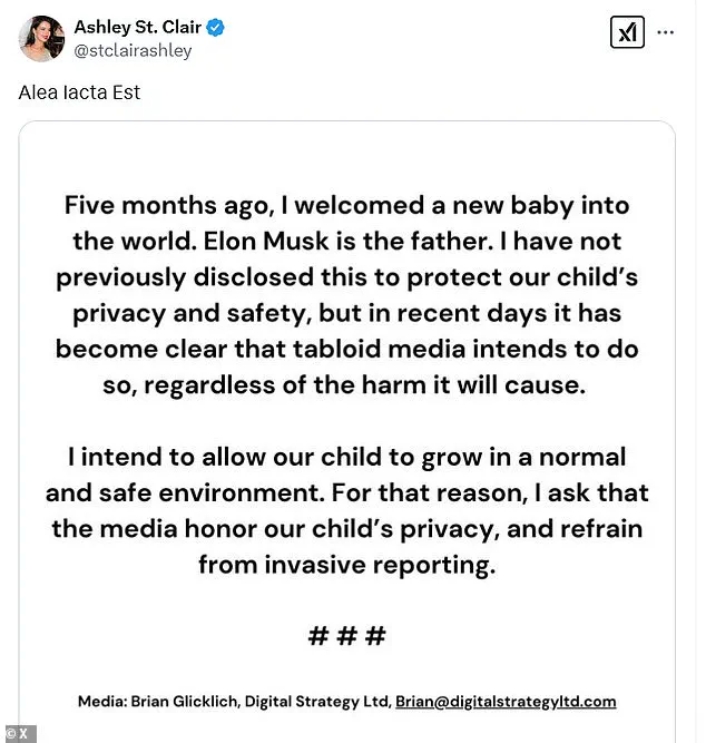 Elon Musk's baby mama slams him over one-word response to Milo Yiannopoulos post