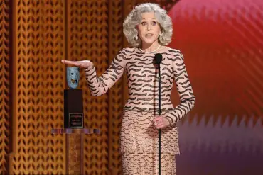 Jane Fonda's Powerful Speech at the Screen Actors Guild Awards