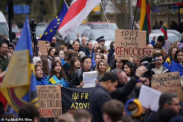 London Protesters Rally for Ukraine as War Turn Four