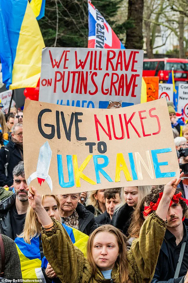 London Protesters Rally for Ukraine as War Turn Four