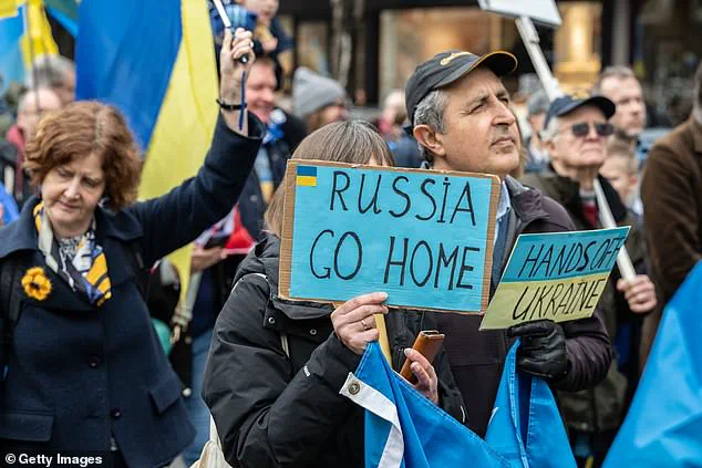 London Protesters Rally for Ukraine as War Turn Four