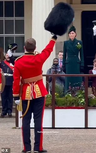 Princess Catherine Celebrates St Patrick's Day with Irish Guards at Wellington Barracks