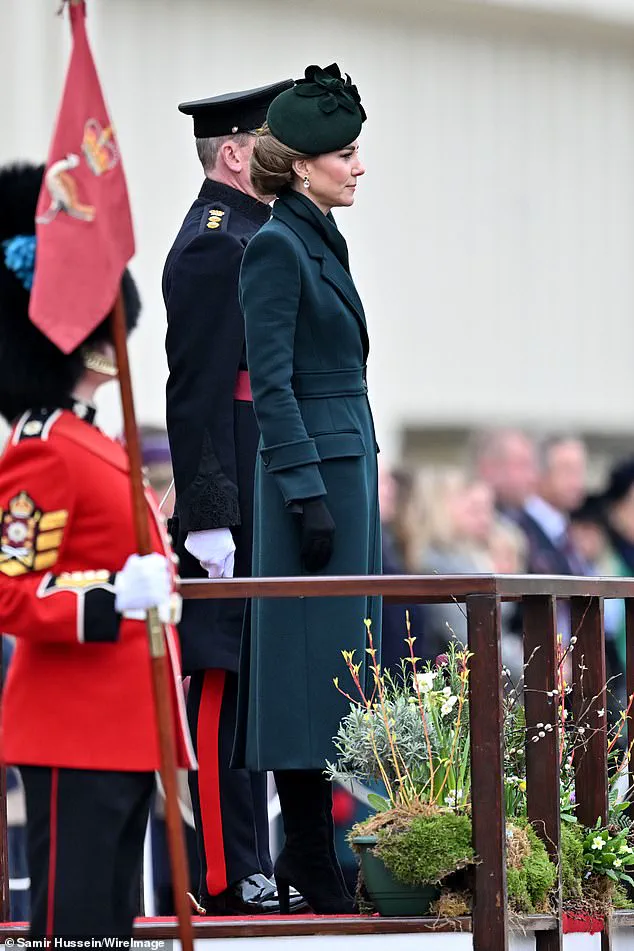 Princess Catherine Celebrates St Patrick's Day with Irish Guards at Wellington Barracks