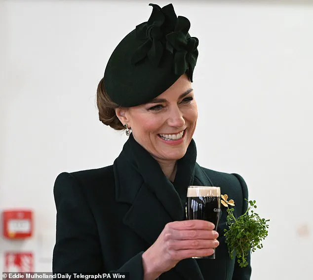 Princess Catherine Celebrates St Patrick's Day with Irish Guards at Wellington Barracks