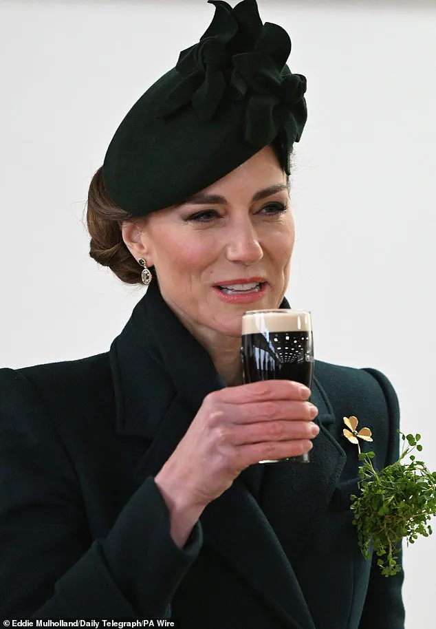 Princess Catherine Celebrates St Patrick's Day with Irish Guards at Wellington Barracks