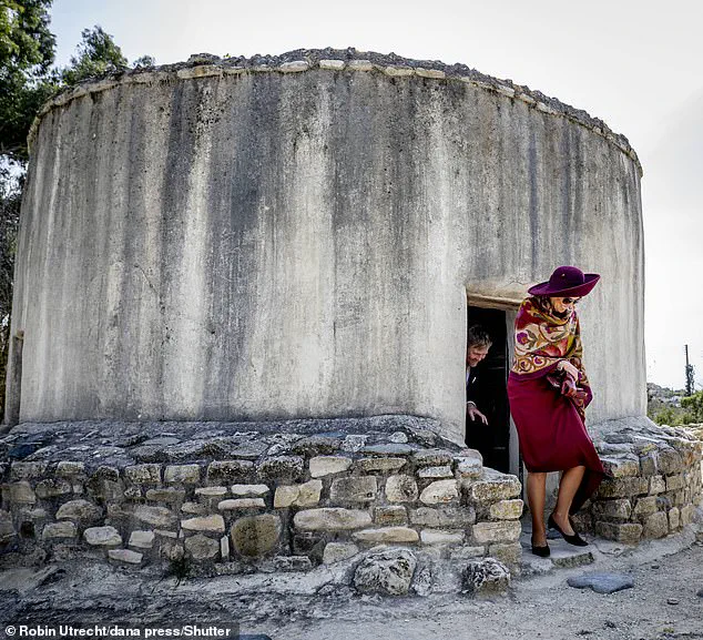 Queen Maxima Dazzles in Burgundy Dress During Visit to Cypriot Archaeological Site