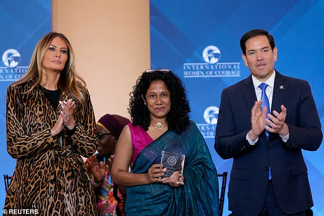 Melania Trump Stuns in Leopard Print Coat at International Women of Courage Awards