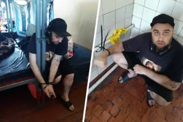Ukraine Exposes Shocking Practices at Military Commissary: Man Handcuffed to Bed and Battery