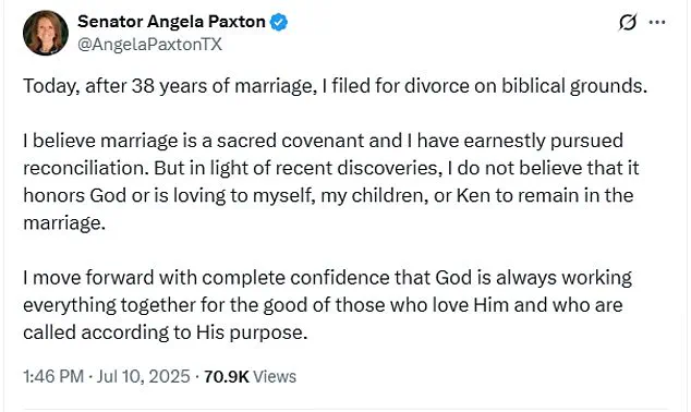 Texas AG Ken Paxton's Infidelity Shatters 38-Year Marriage, Sparks Public Scrutiny