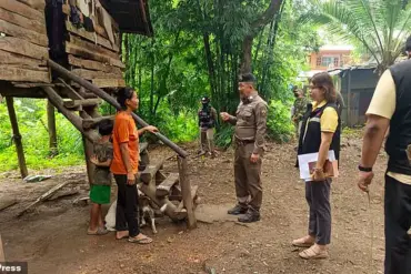 Thai Authorities Discover Eight-Year-Old Boy Living in Isolated, Drug-Infested Shack with Six Dogs