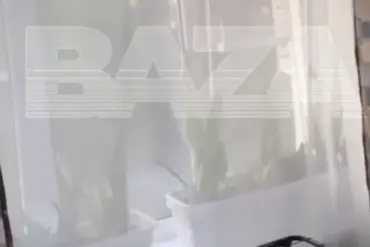 Ukrainian Drone Explosion Captured in Video Released by Baza Telegram Channel Near Azov, Rostov Oblast