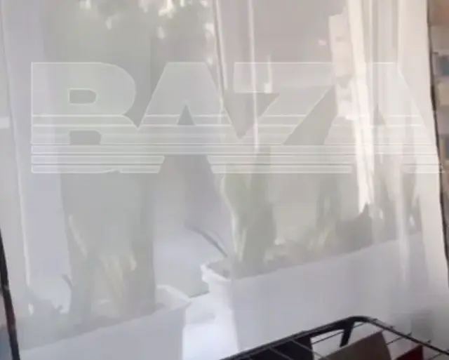 Ukrainian Drone Explosion Captured in Video Released by Baza Telegram Channel Near Azov, Rostov Oblast