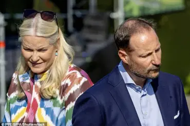 Crown Princess Mette-Marit of Norway Appears Strained at Gamlehaugen Castle Anniversary Amid Personal Crisis