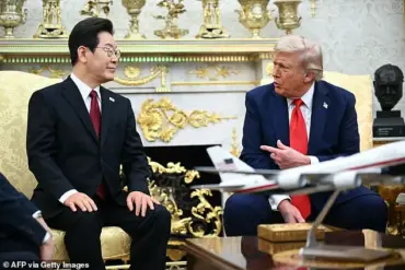 Tense Diplomacy: Trump and South Korea's Lee Jae Myung Address Trade, Security, and Church Violence Reports During Oval Office Meeting